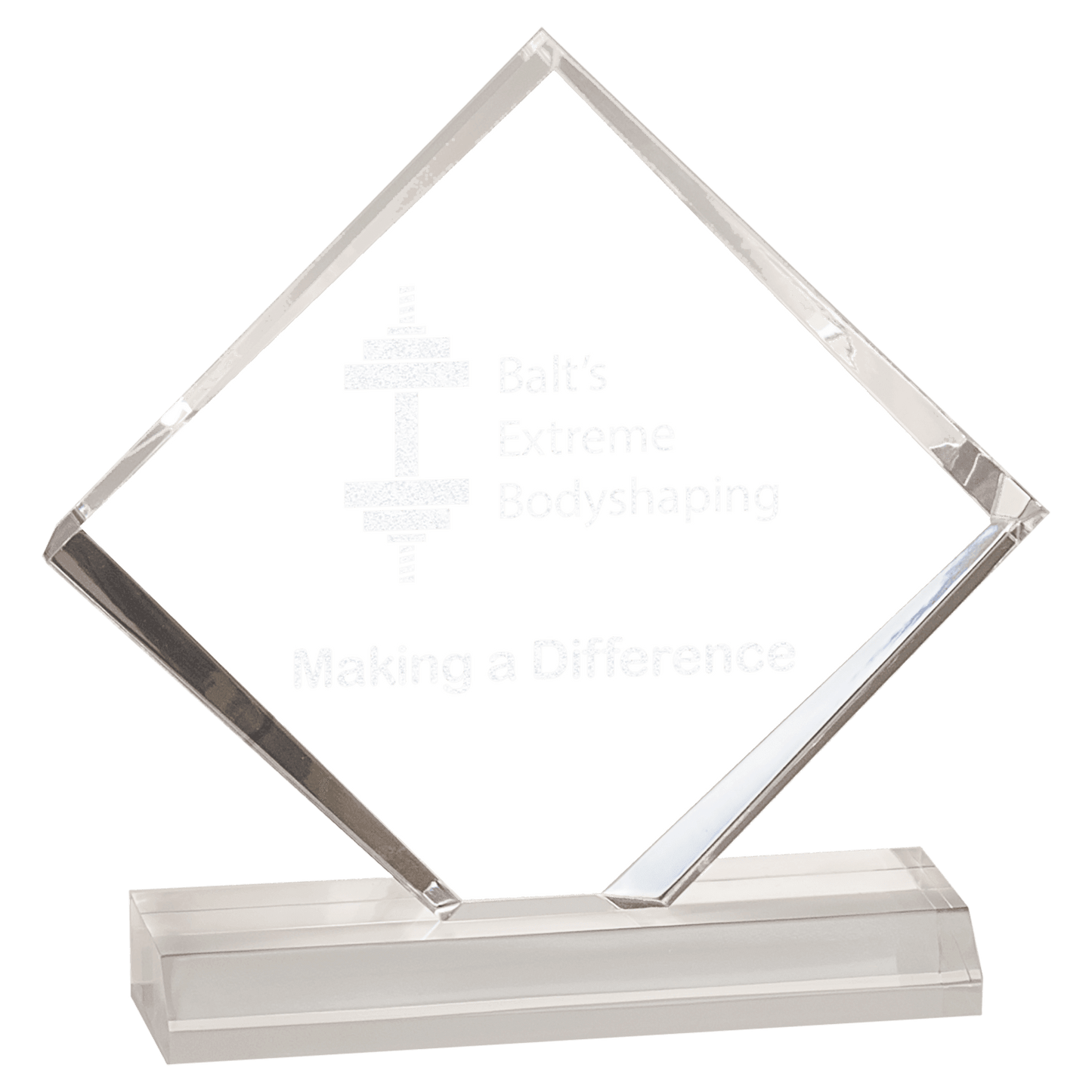 Diamond Jewel Beveled Acrylic Award